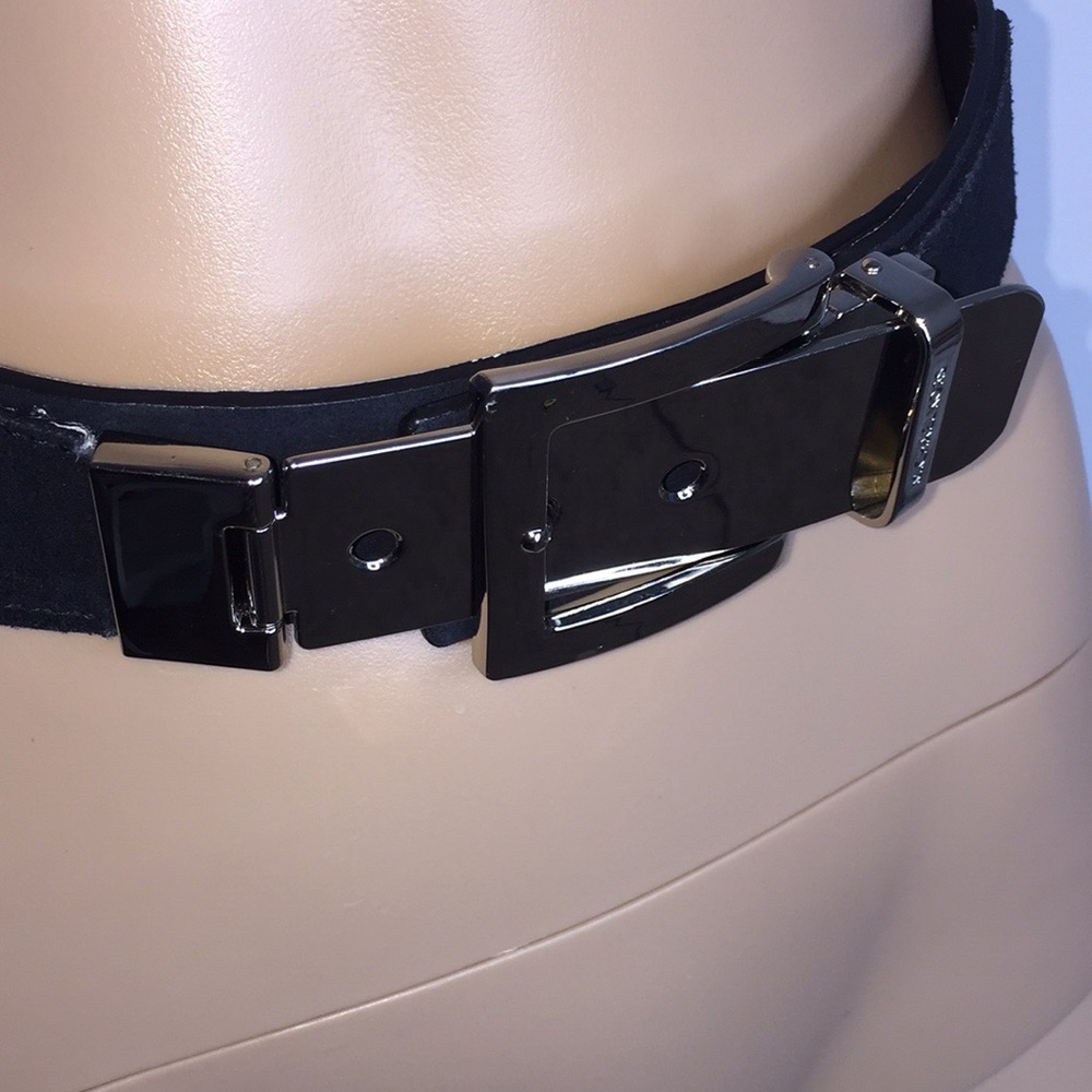 Micheal Kors silver tone suede belt medium